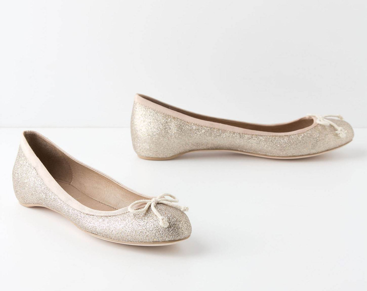 For those of us who know that Dorothy&rsquo;s shoes were silver, and always will be. 
Flats from Anthropologie | $98